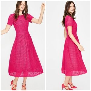 Boden | Julieta Cotton Lace Fit&Flare Midi Dress